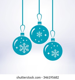Christmas balls icon.