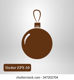 Christmas balls icon.