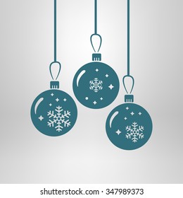 Icono de bolas de Navidad.