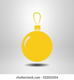 Christmas balls icon.
