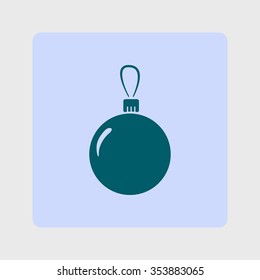 Christmas balls icon.