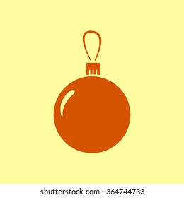 Christmas balls icon.
