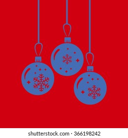 Christmas balls icon.
