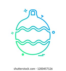 Christmas balls icon design vector