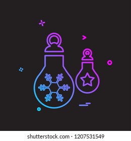 Christmas balls icon design vector