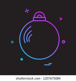 Christmas balls icon design vector
