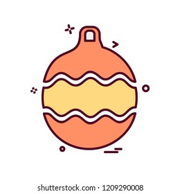 Christmas balls icon design vector