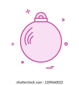 Christmas balls icon design vector