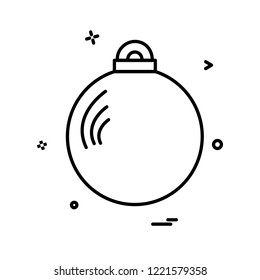 Christmas balls icon design vector