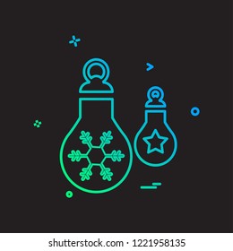Christmas balls icon design vector