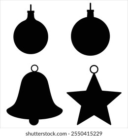 Christmas Balls Icon for Holiday and Festive Decoration