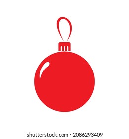 Christmas balls icon vector illustration symbol