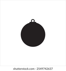 Christmas balls icons isolated on transparent background. Sketch vector, bauble sign, vector graphics