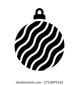 Christmas balls icons vector, Decorated christmas bauble isolated on white background, Christmas elements, design for Christmas card, greeting card, eps10.
