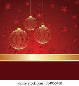 Christmas balls illustration
