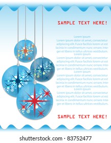 Christmas balls, illustration
