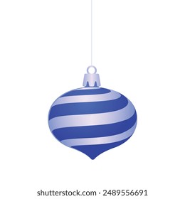 christmas balls illustration on white background.