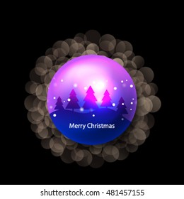 Christmas Balls Layout/Design Cover Background