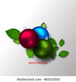 Christmas Balls Layout/Design Cover Background