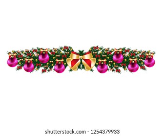 Christmas balls on the tree