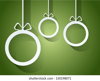 Christmas balls postcard