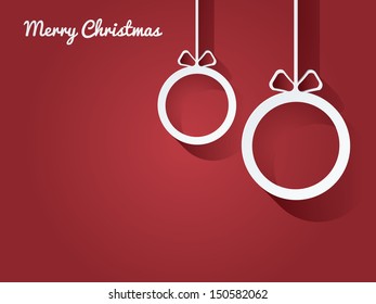 Christmas balls postcard