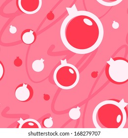Christmas balls red seamless texture