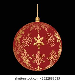 Christmas balls red vector set design
