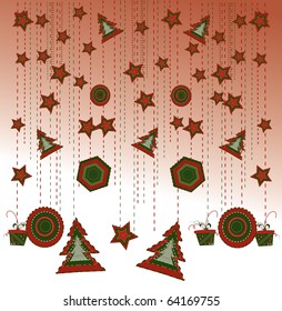 christmas balls with scrolls
