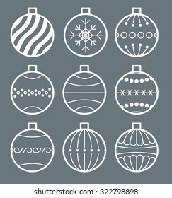 Christmas balls set