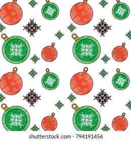 christmas balls snowflake decoration ornament pattern