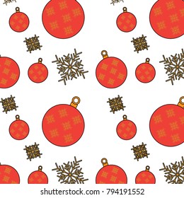 christmas balls snowflake decoration ornament pattern