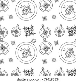 christmas balls snowflake decoration ornament pattern