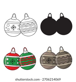 Bolas de Navidad en varios estilos