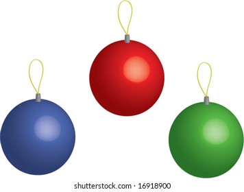 christmas balls vector