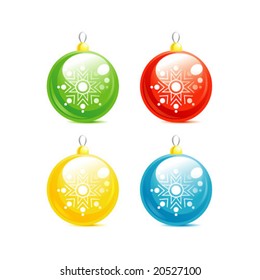 Christmas balls, vector