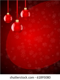 Christmas balls vector background. Eps 10