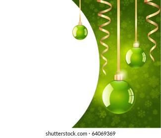 fondo vectorial de bolas de Navidad. Eps 10