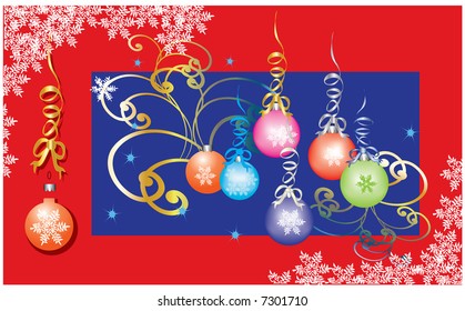 Christmas balls -  vector christmas decoration