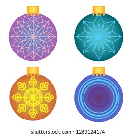 Christmas balls vector decoration for new year