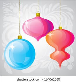 Christmas balls. Vector design elements