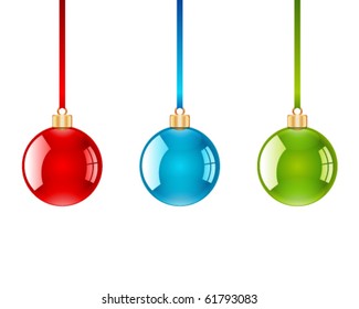 Weihnachtsbälle, Vektorgrafik. EPS10