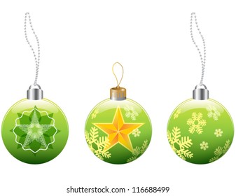 Christmas balls in vector format eps10