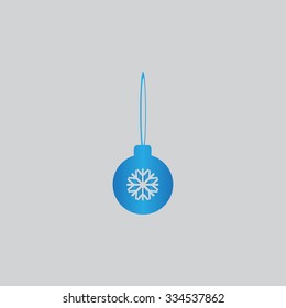 Christmas balls vector icon