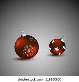 Christmas balls vector illustration