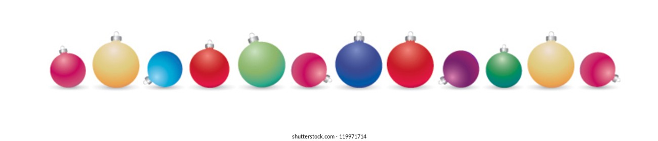 Christmas balls. Vector illustration