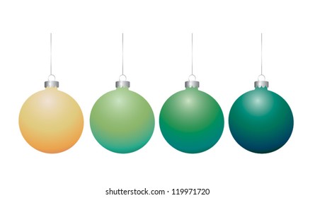 Christmas balls. Vector illustration