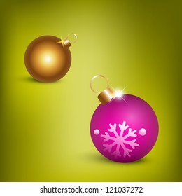 Christmas balls vector illustration