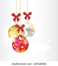 Christmas balls. Vector illustration.