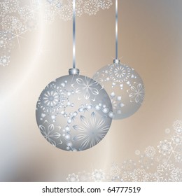 Christmas balls. Vector illustration